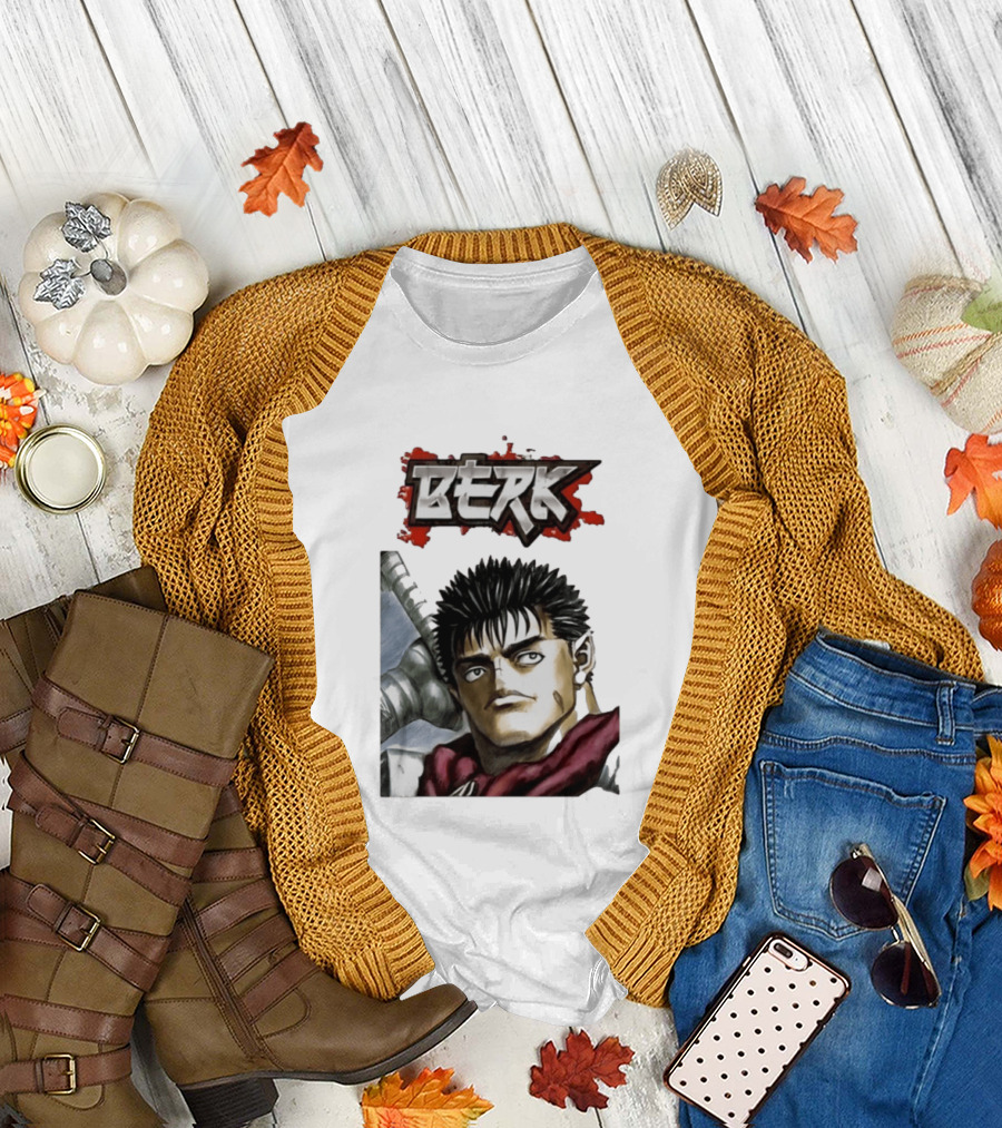 Berk Berserk Manga Guts Style Warrior T-Shirt