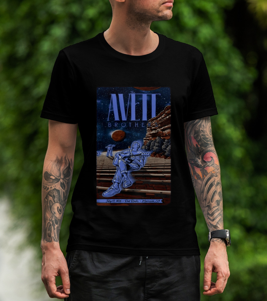 The Avett Brothers Red Rocks July 12 2026 Morrison CO Concert T-Shirt
