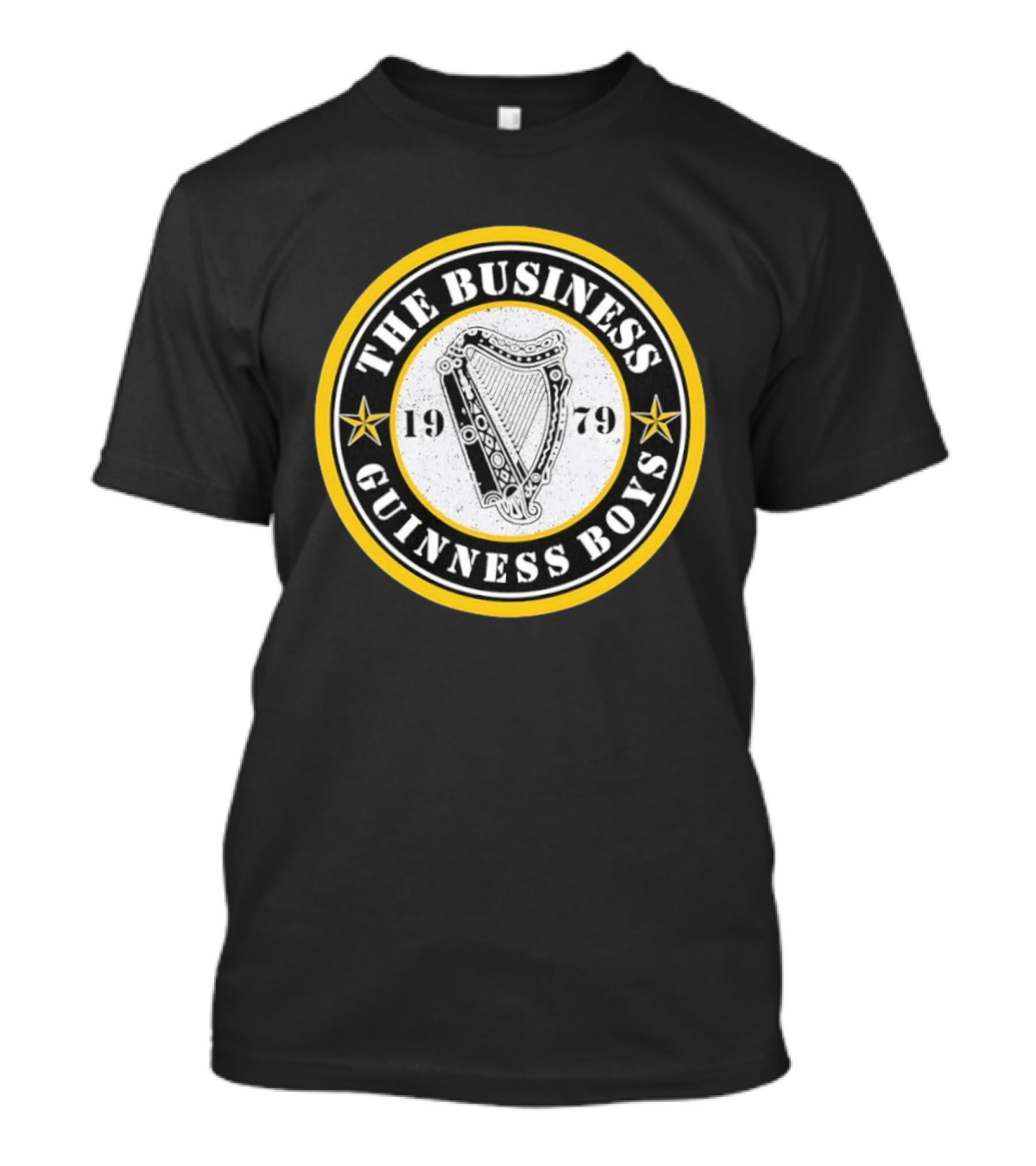 The Business 1979 Guinness Boys Oi! Punk Rock Harp T-Shirt