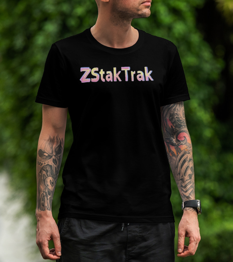 ZStakTrak Pastel Gradient Lettering T-Shirt
