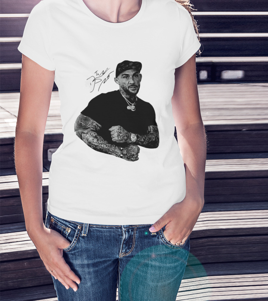 Dustin Poirier The Diamond UFC Tattooed Fighter Black Cap T-Shirt