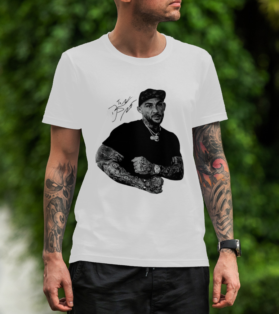 Dustin Poirier The Diamond UFC Tattooed Fighter Black Cap T-Shirt