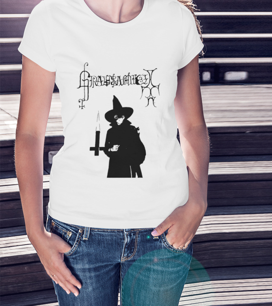 Gravsaamuel Witch Iconic Gothic Anime Dark Aesthetic T-Shirt