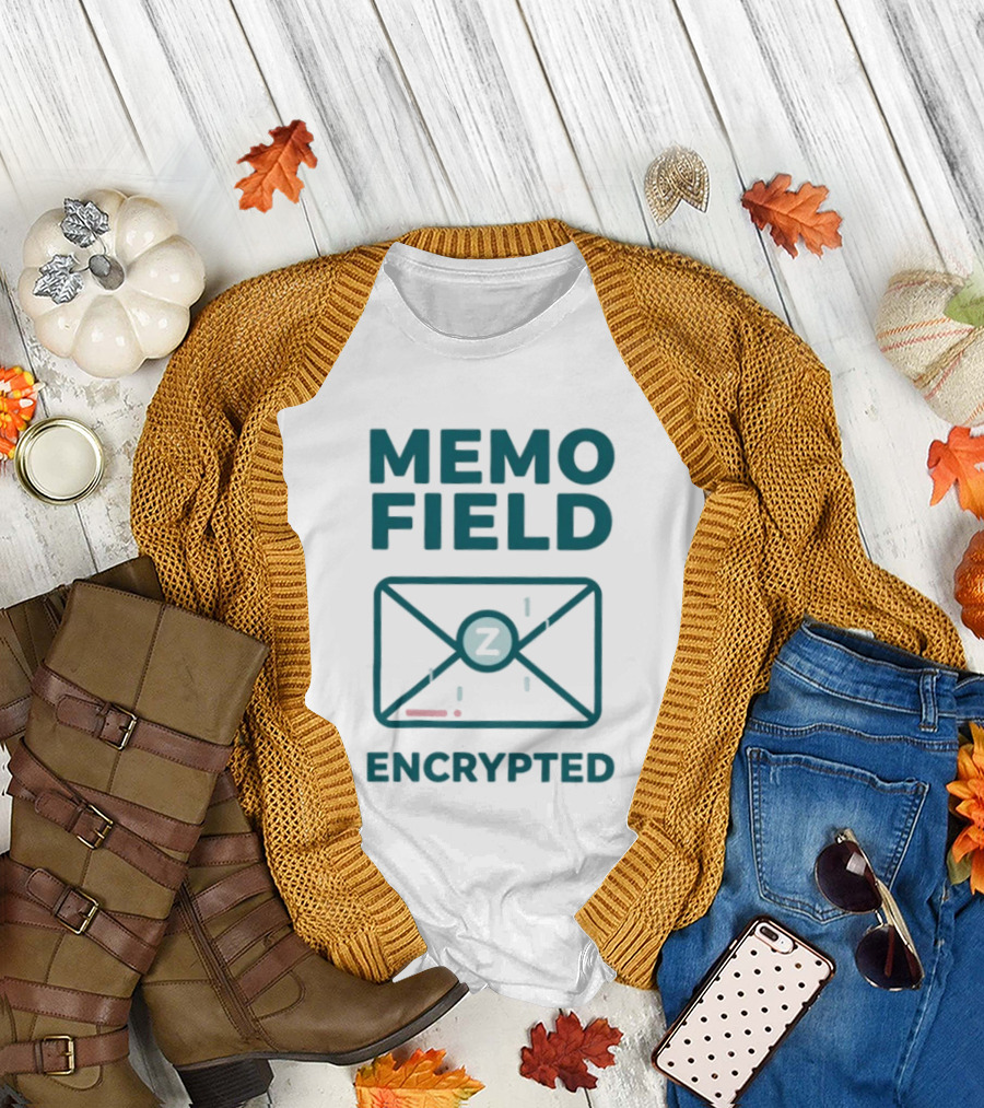 Memo Field Encrypted Z Data Security Protection T-Shirt