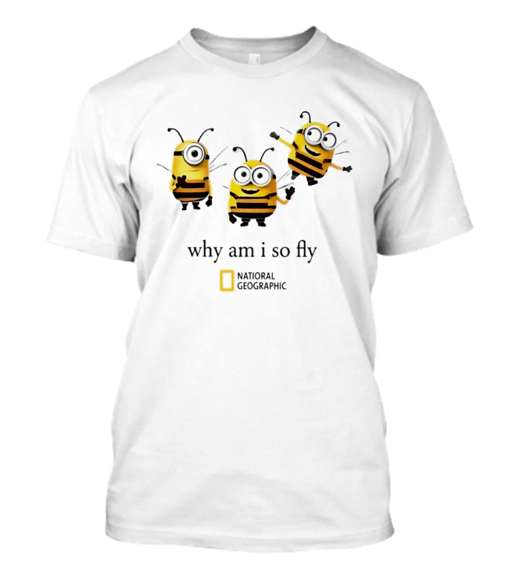 Why Am I So Fly National Geographic Minion Bee T-Shirt