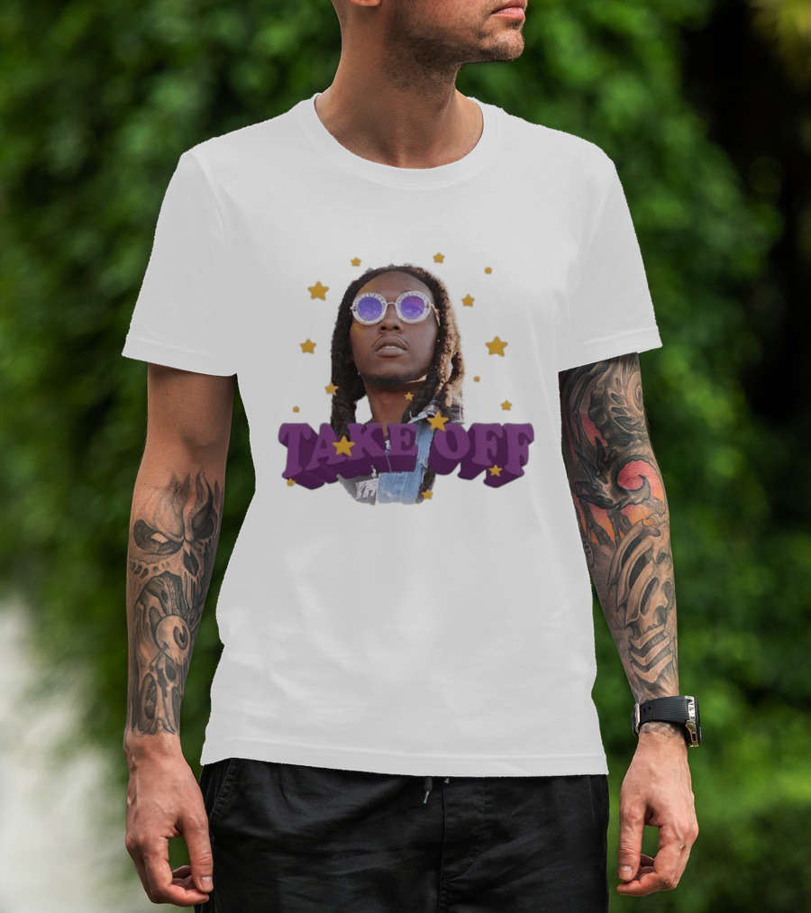 Take Off Girls Are Drugs Purple Stars T-Shirt