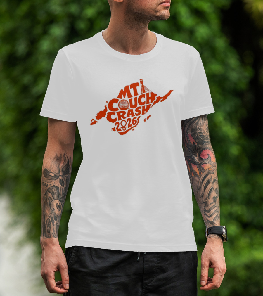 CMT Couch Crash 2026 Orange Island Map Radio Tower T-Shirt