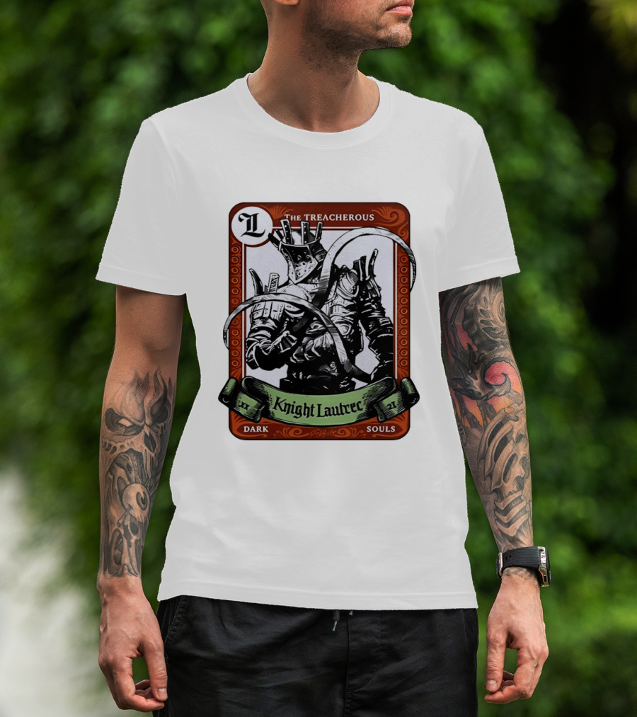 Knight Lautrec The Treacherous Dark Souls Trading Card Art Ribs GG T-Shirt