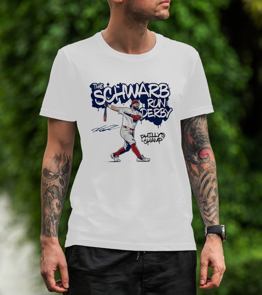 The Schwarb Run Derby Philly's Champ Baseball T-Shirt