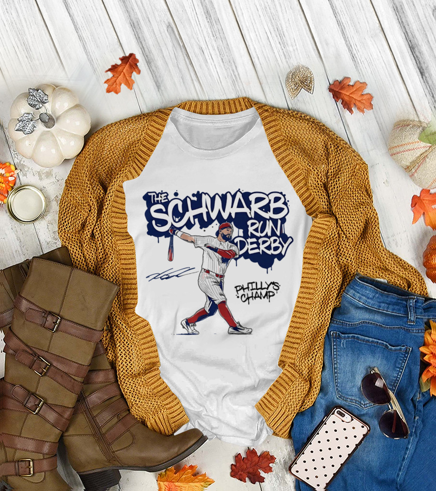 The Schwarb Run Derby Philly's Champ Baseball T-Shirt