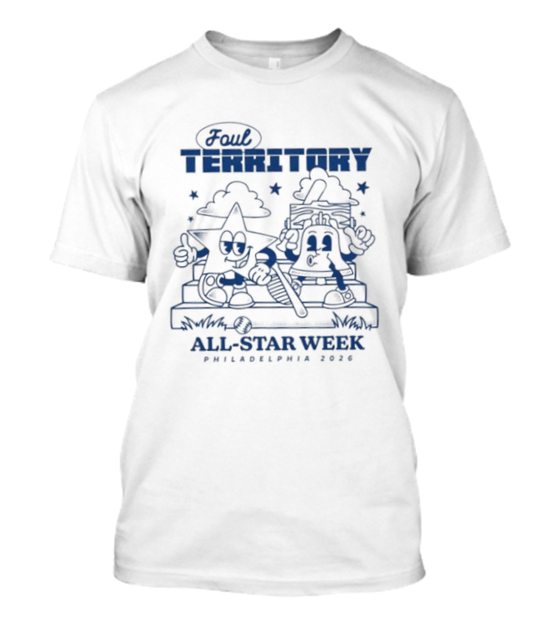 Foul Territory All Star Week Winken Blinken And Nod Philadelphia 2026 T-Shirt