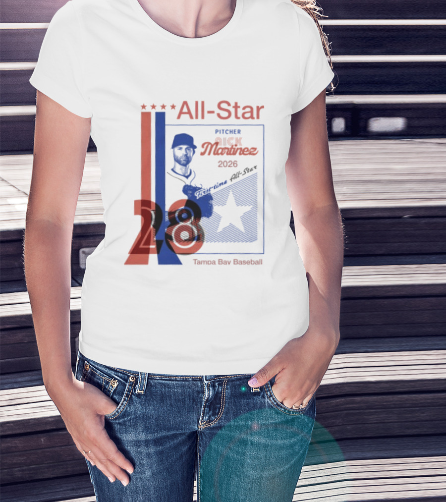 Nick Martinez 2026 All Star Pitcher Tampa Bay Baseball T-Shirt
