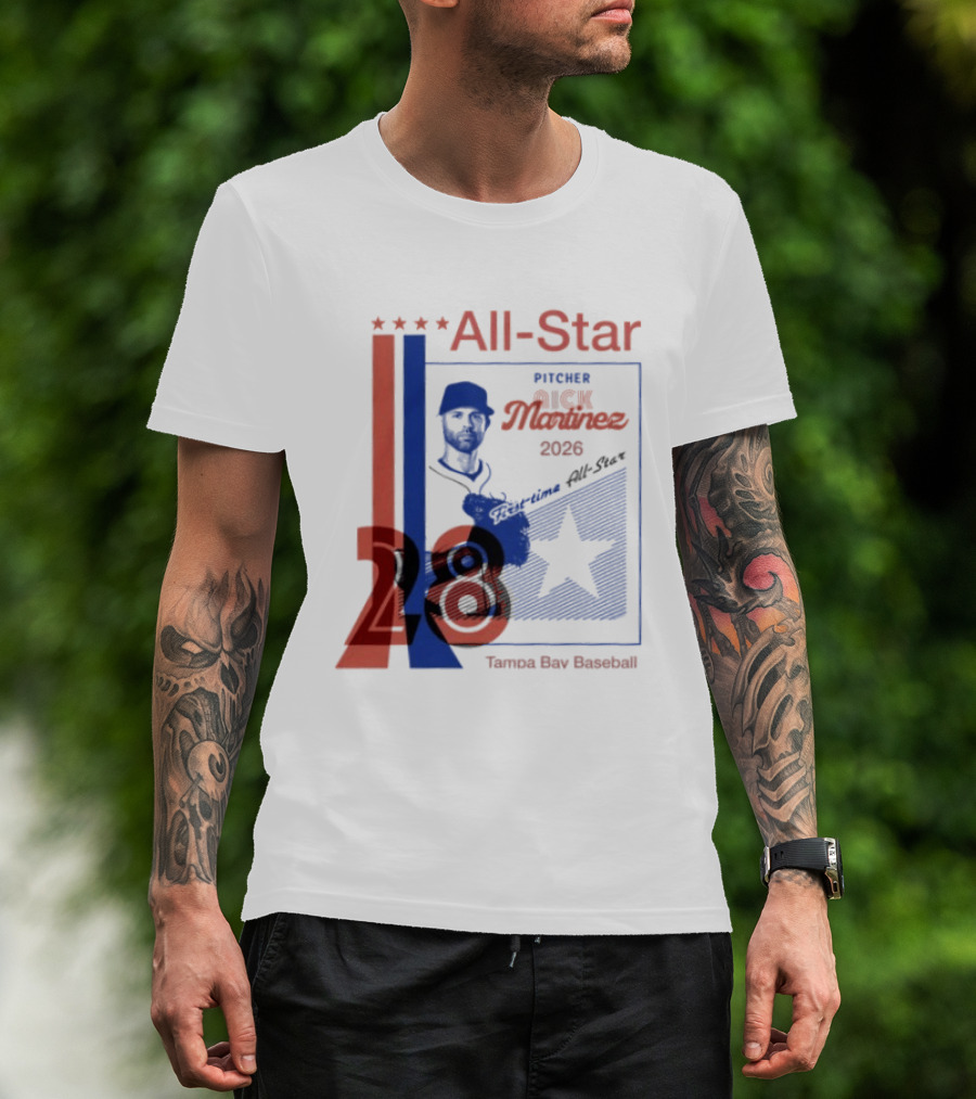 Nick Martinez 2026 All Star Pitcher Tampa Bay Baseball T-Shirt