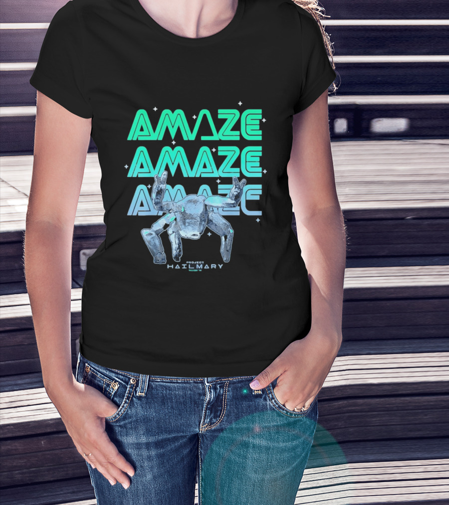 Amaze Project Hail Mary Robot T-Shirt