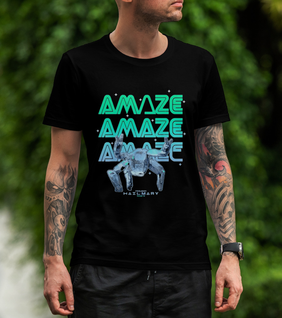Amaze Project Hail Mary Robot T-Shirt