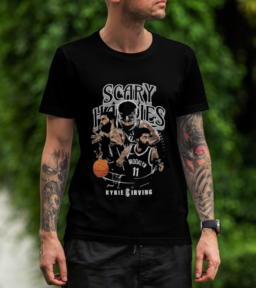 Scary Handles Brooklyn 11 Kyrie Irving T-Shirt