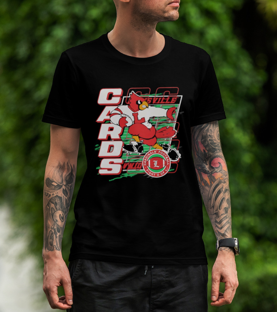 Cards Cardinals Football Fight U Of L Louisville T-Shirt
