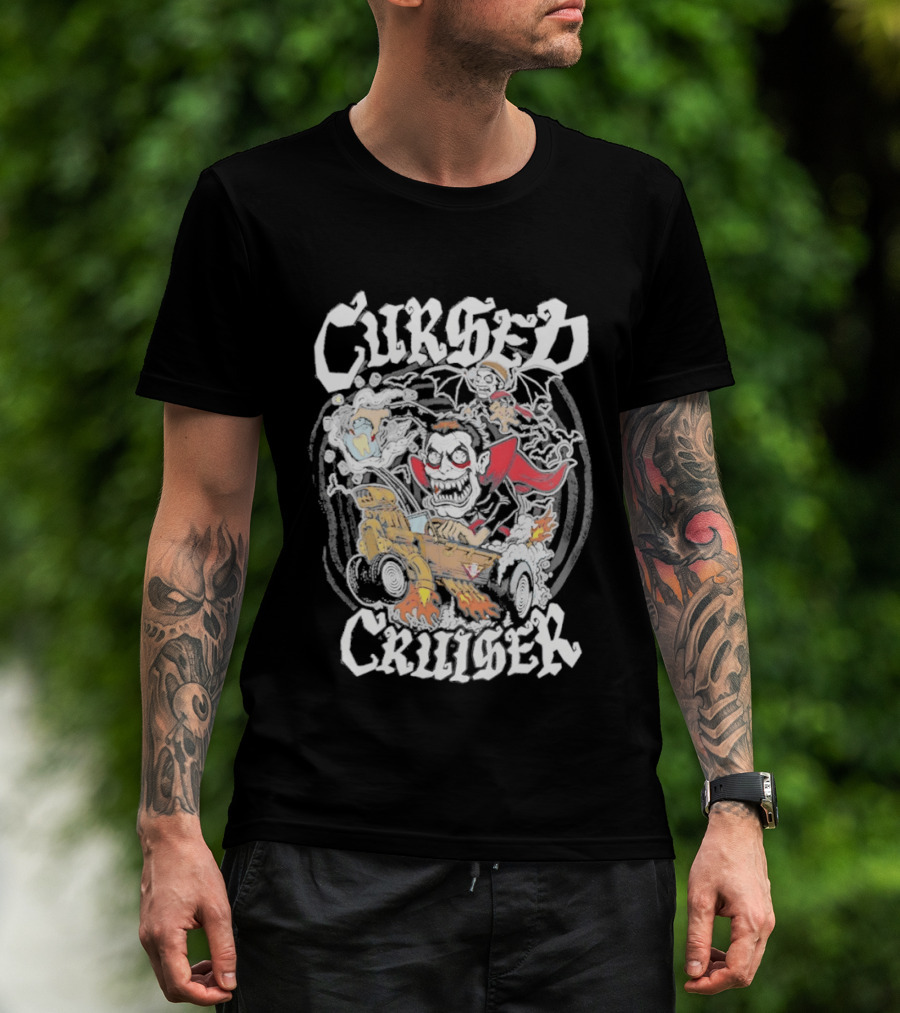 Cursed Cruiser Danhausen Monster Riding Vehicle T-Shirt