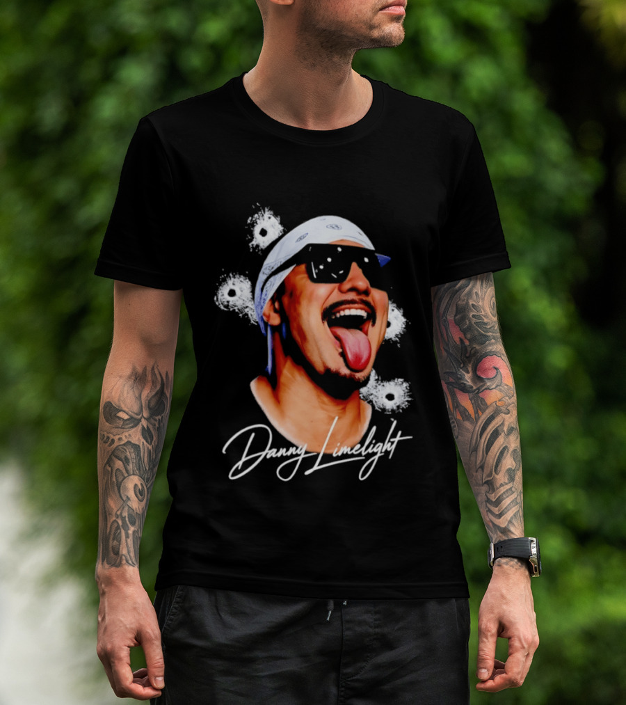 Danny Limelight Swag Bullet Holes Bandana Tattoo T-Shirt