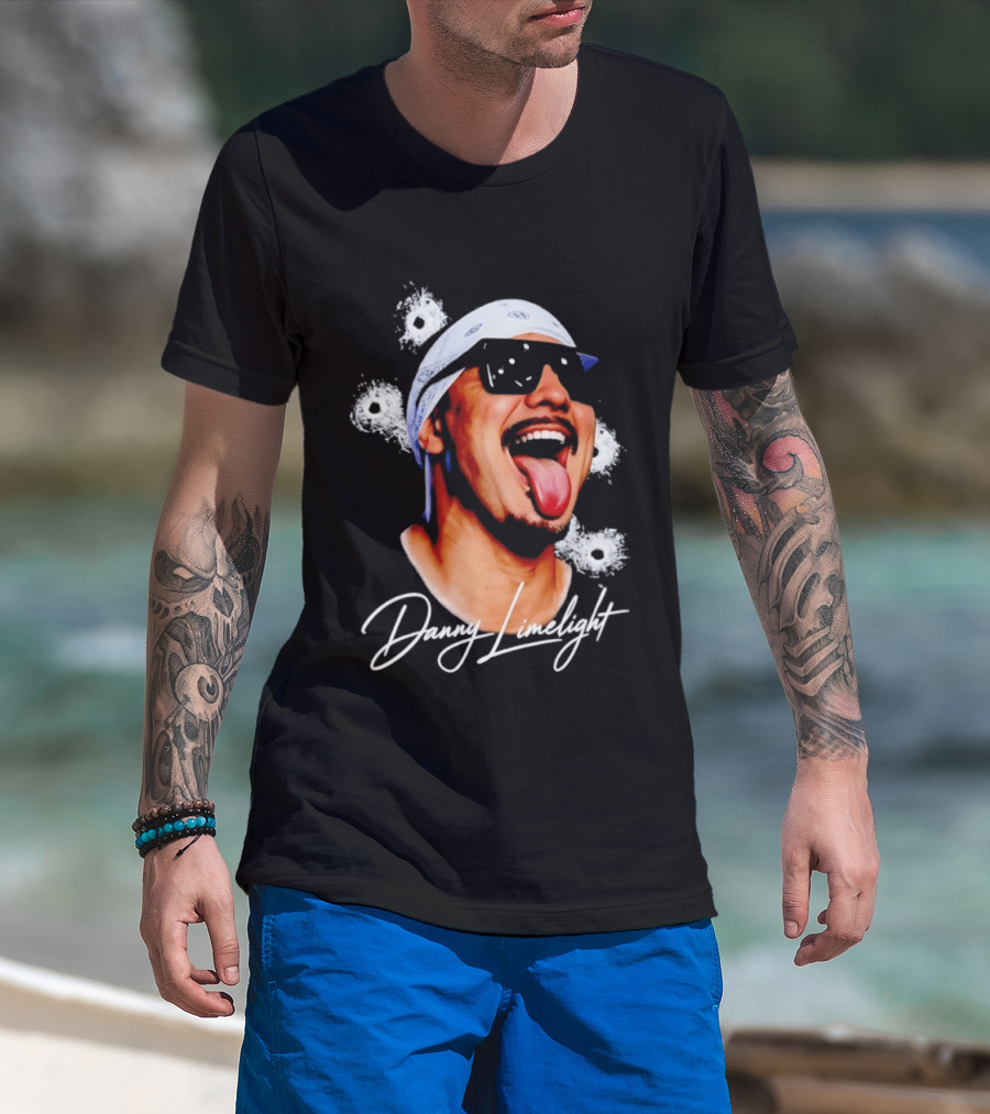 Danny Limelight Swag Bullet Holes Bandana Tattoo T-Shirt