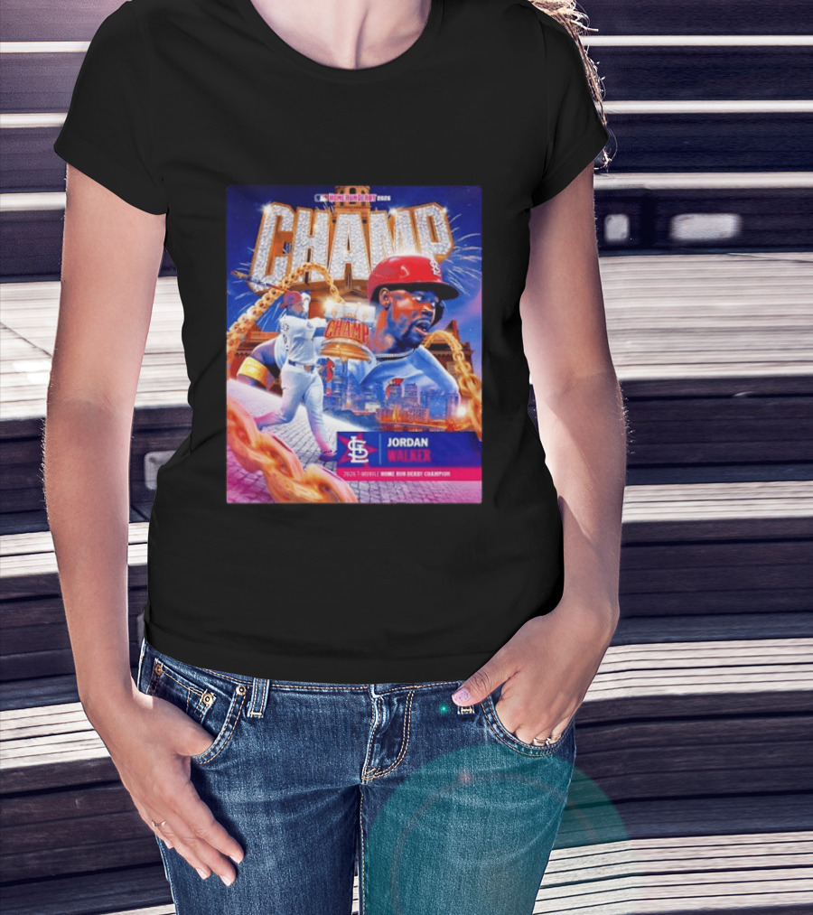 Jordan Walker St. Louis Cardinals Champ 2026 MLB Home Run Derby Champion T-Shirt