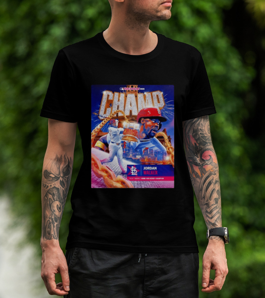 Jordan Walker St. Louis Cardinals Champ 2026 MLB Home Run Derby Champion T-Shirt
