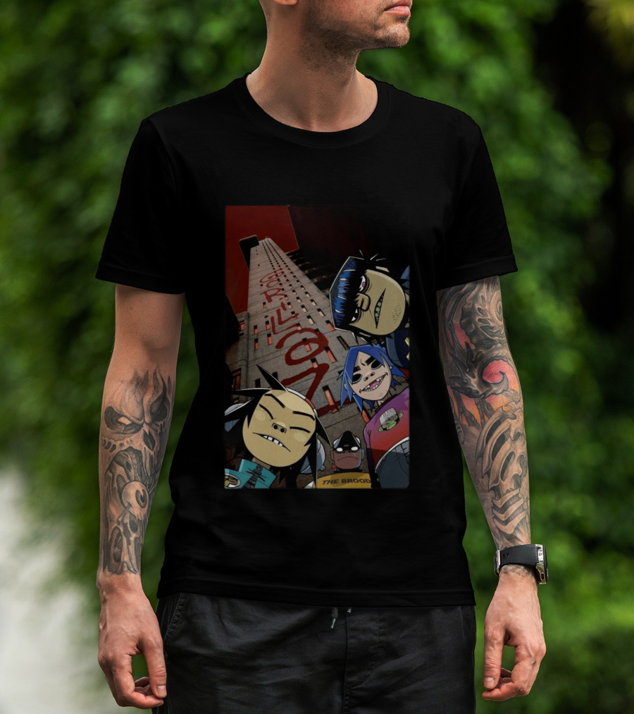 GORILLAZ Trellick Tower Characters The Brood T-Shirt