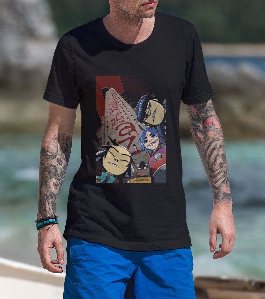 GORILLAZ Trellick Tower Characters The Brood T-Shirt