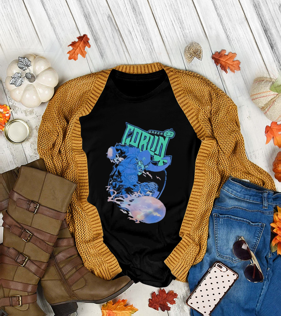 Green Goblin Pumpkin Marvel Comic Book Character Villain T-Shirt