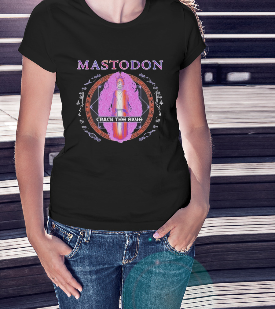 Mastodon Crack The Skye Ornate Oni Mandala T-Shirt