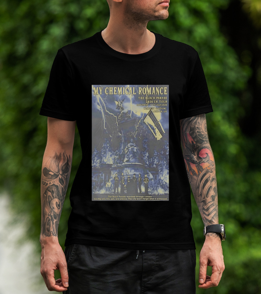 My Chemical Romance Black Parade 2026 UK Tour Wembley Stadium London T-Shirt
