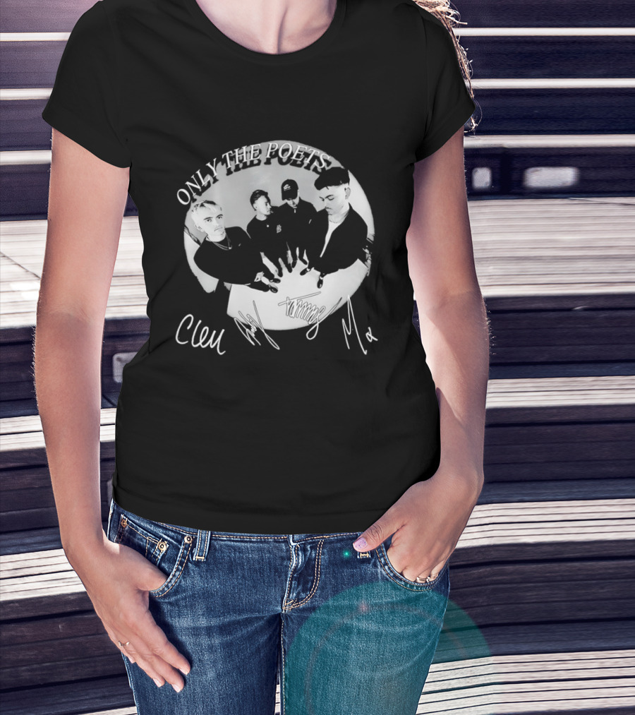Only The Poets Band Clem Signature Autograph T-Shirt