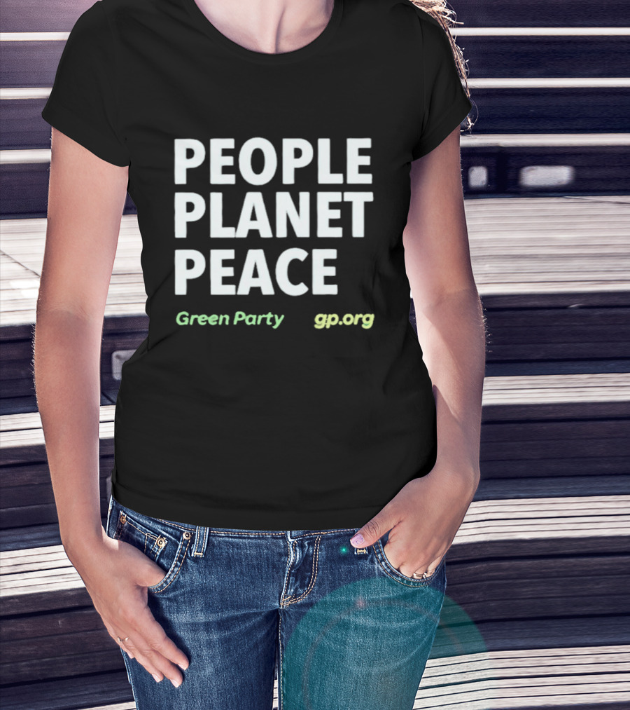 People Planet Peace Green Party Gp.org T-Shirt