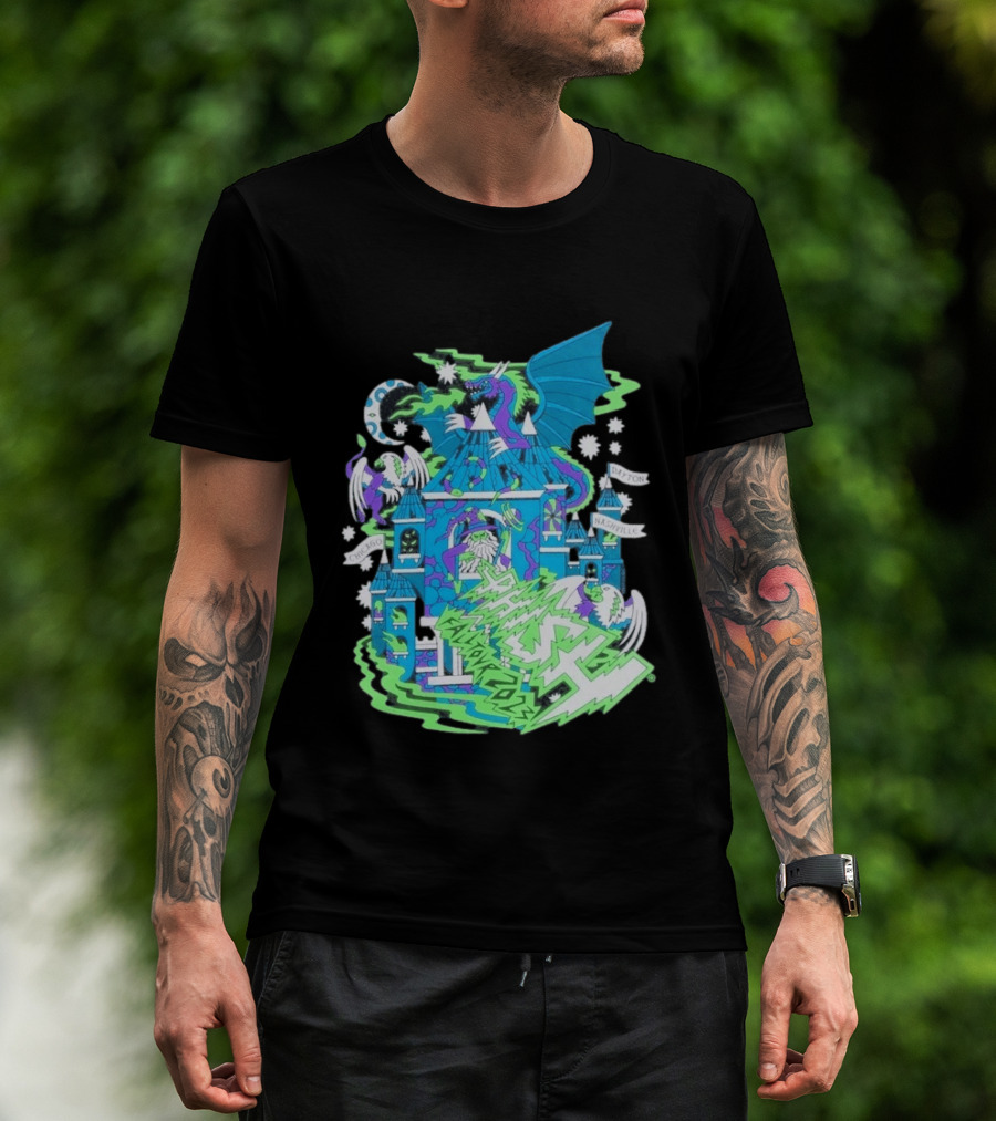 Phish Fall 2023 Crumbling Castle Chicago Nashville Dayton Dragon Fantasy T-Shirt