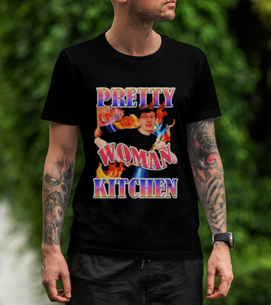 Pretty Woman Kitchen Funny JackSucksAtLife YouTube Meme T-Shirt