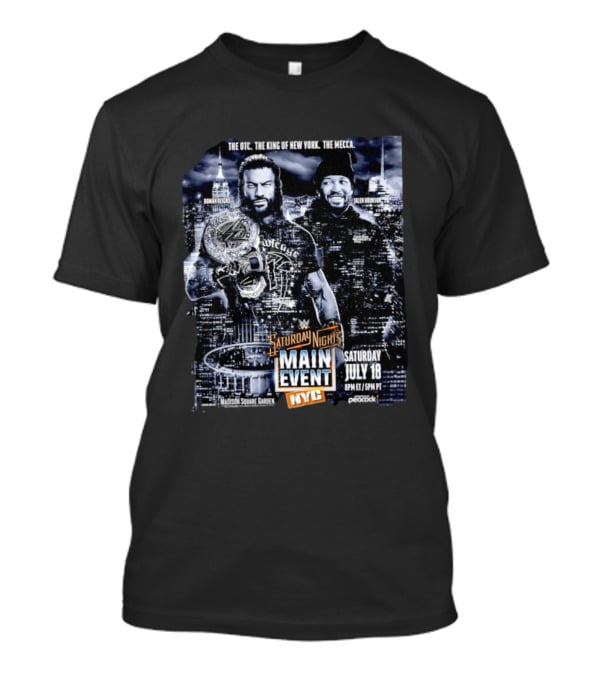 Roman Reigns Jalen Brunson WWE Saturday Night's Main Event Madison Square Garden NYC July 18 T-Shirt