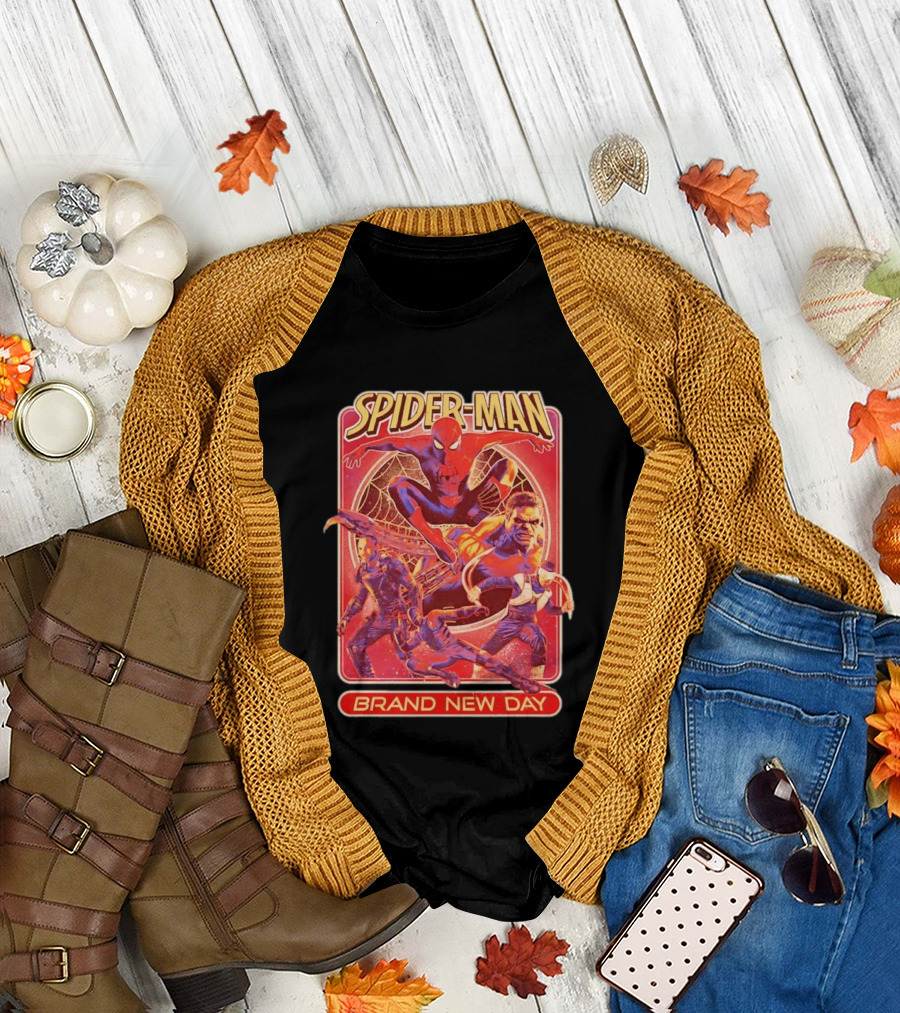 Spider Man Brand New Day with Superheroes and Villains T-Shirt