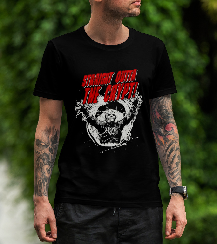Straight Outta The Crypt Horror Zombie T-Shirt