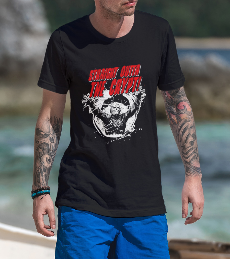 Straight Outta The Crypt Horror Zombie T-Shirt
