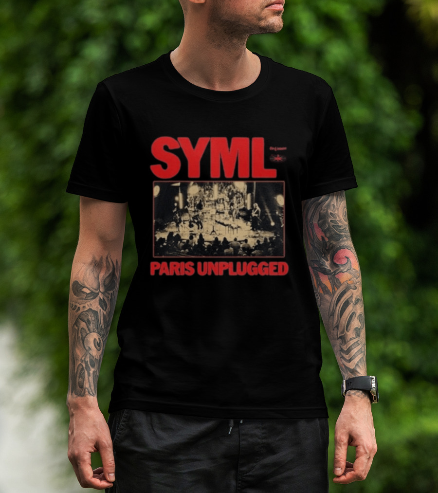SYML Paris Unplugged Live Performance Concert Photography T-Shirt