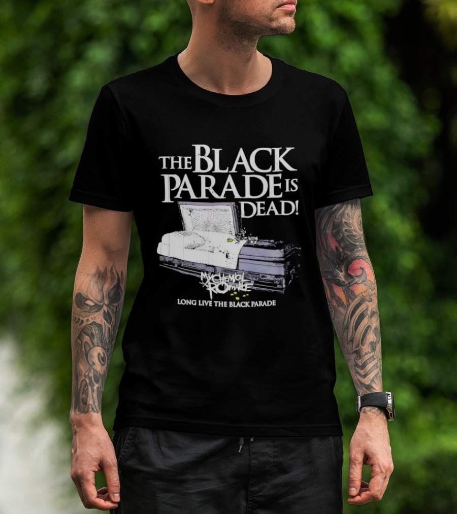 The Black Parade Is Dead My Chemical Romance Long Live The Black Parade Coffin Image T-Shirt