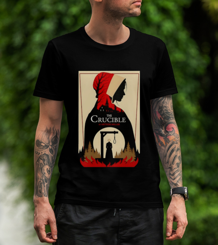 The Crucible By Arthur Miller Salem Witch Trials Hanging Scene T-Shirt