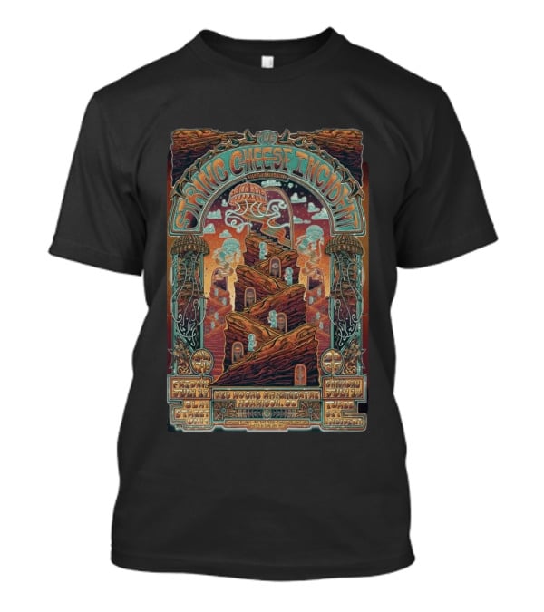 String Cheese Incident Red Rocks Amphitheatre July 2026 Tour Morrison CO Art By Nate Duval T-Shirt