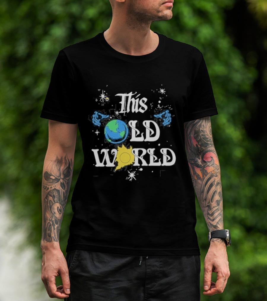 Celestial Earth Sun And Stars This Old World T-Shirt