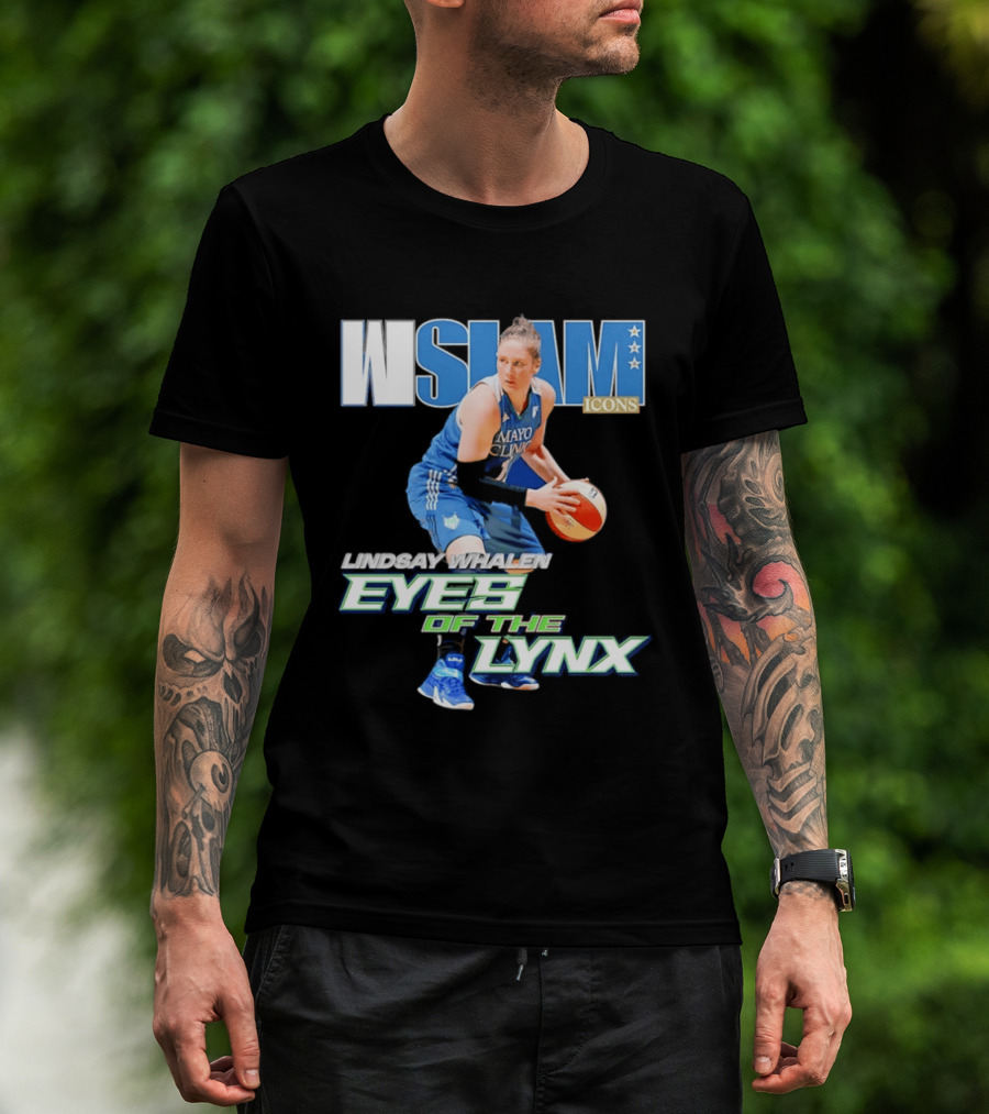 WSLAM Icons Lindsay Whalen Eyes Of The Lynx Mayo Basketball T-Shirt
