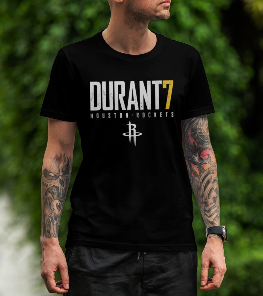 Kevin Durant 7 Houston Rockets NBA Basketball Jersey T-Shirt