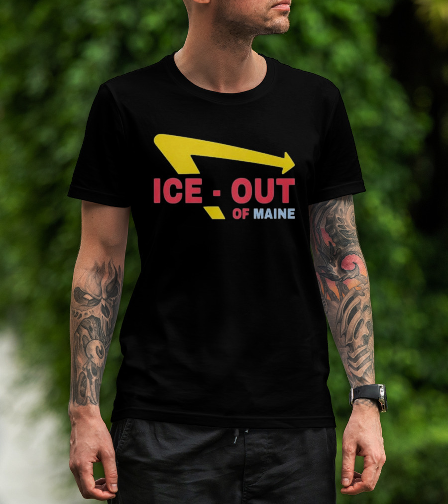 Ice Out Of Maine 2026 Arrow T-Shirt