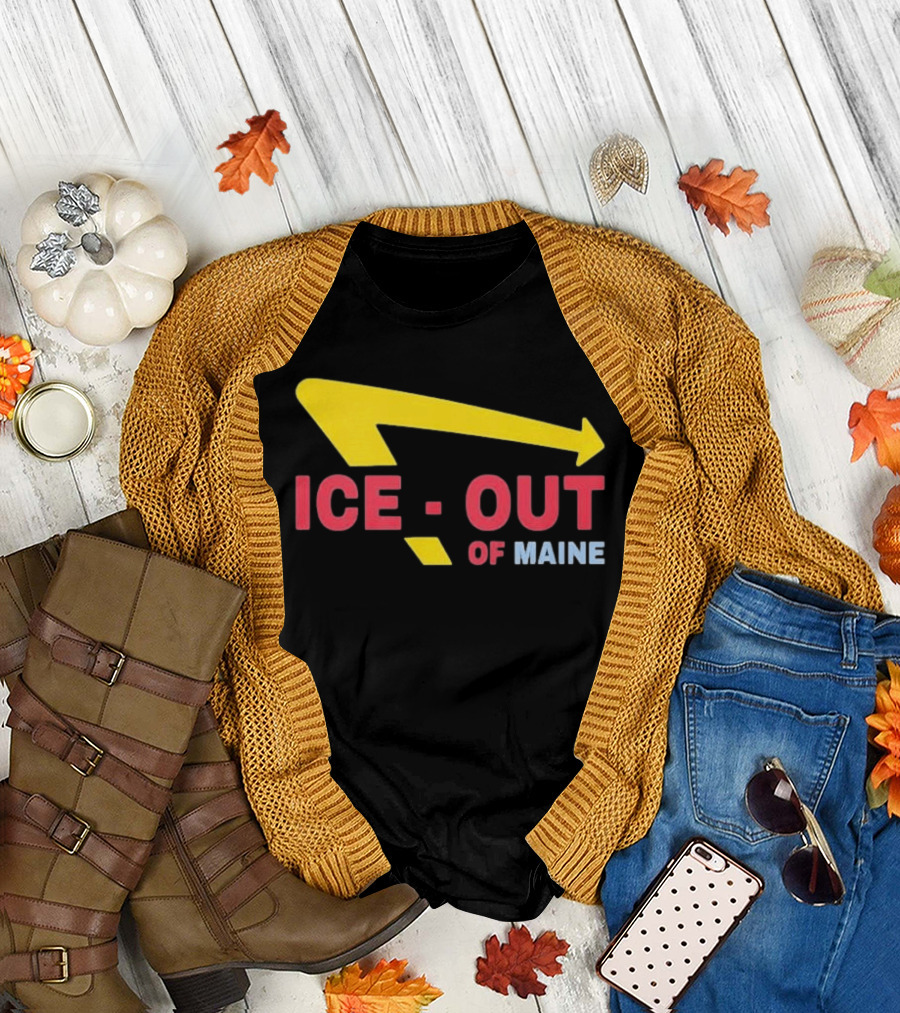 Ice Out Of Maine 2026 Arrow T-Shirt
