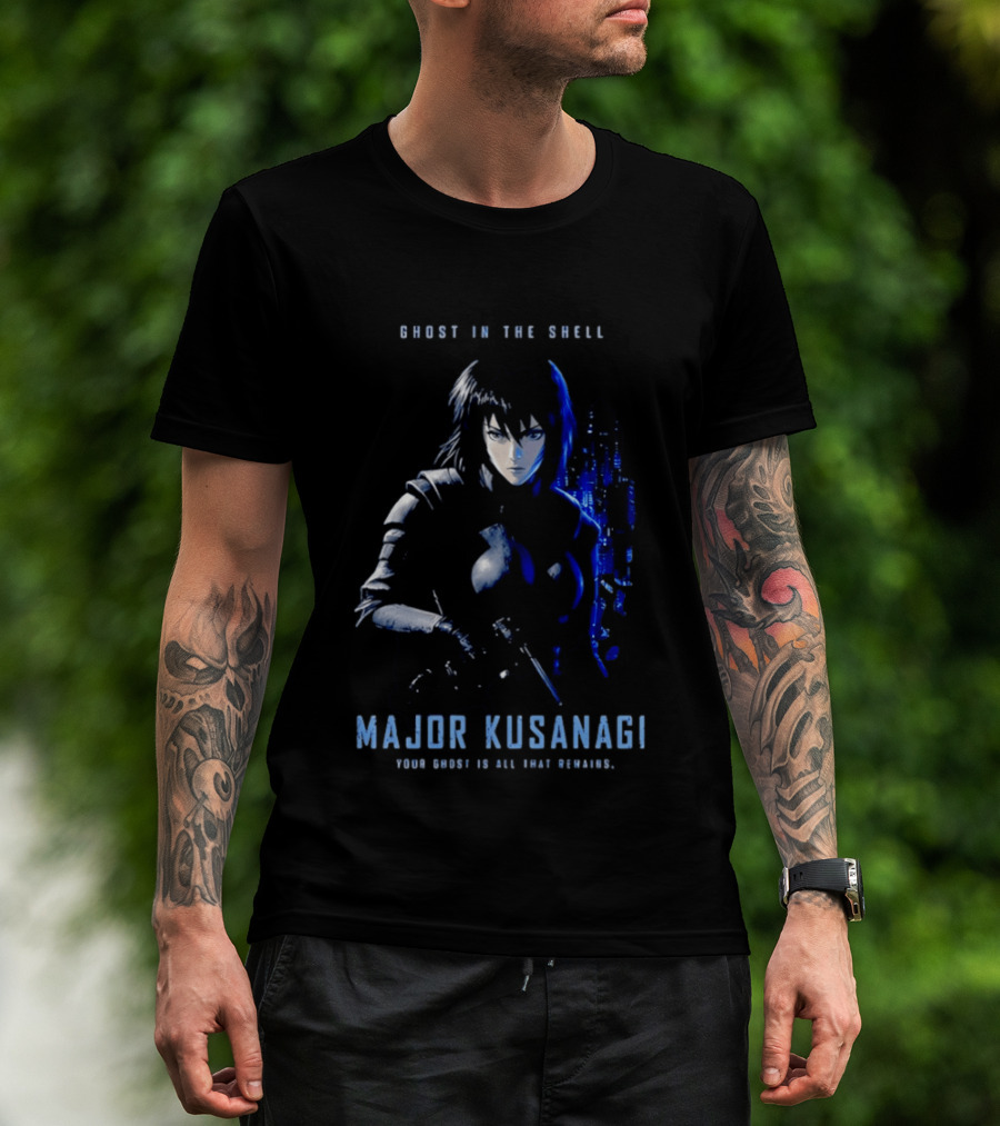 Ghost In The Shell Major Kusanagi Your Ghost Is All That Remains T-Shirt