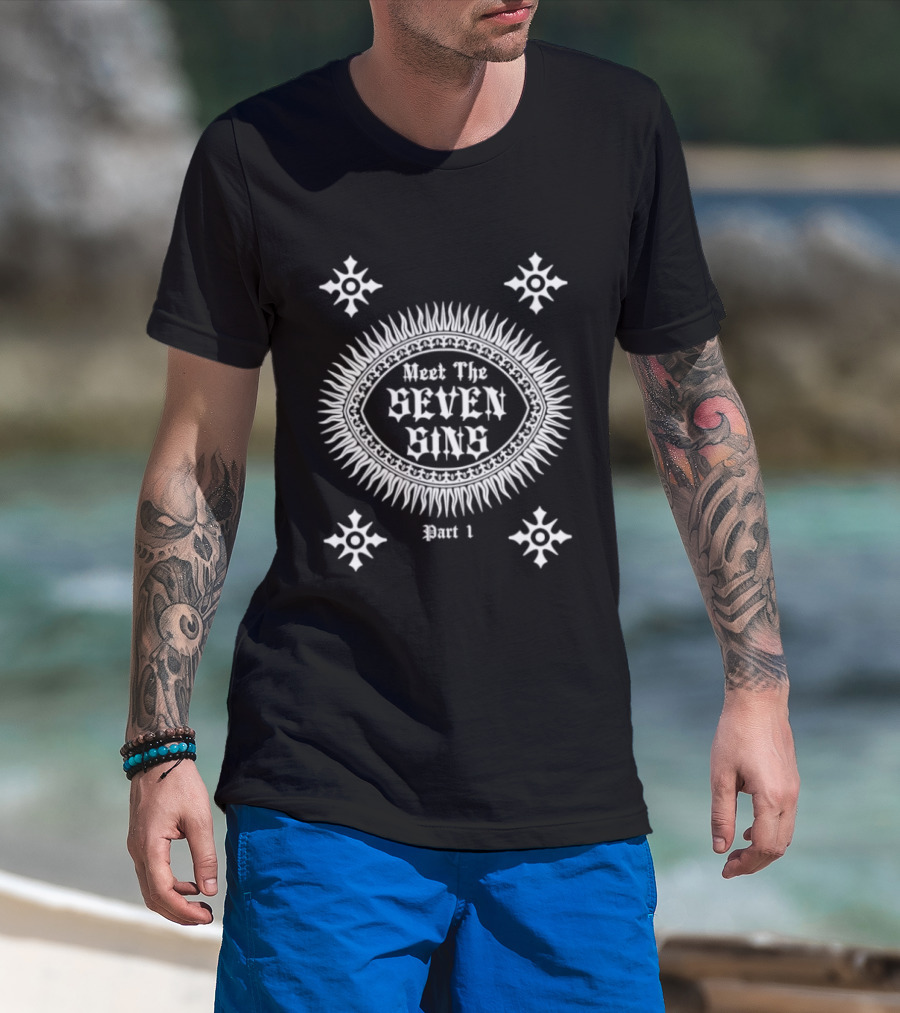 Meet The Seven Sins Part 1 Occult Gothic Symbolic T-Shirt